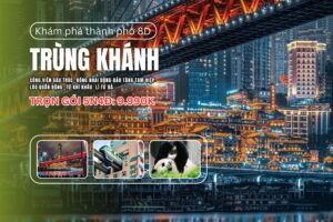 KHÁM PHÁ THÀNH PHỐ 8D: TRÙNG KHÁNH – CÔNG VIÊN GẤU TRÚC- HỒNG NHAI ĐỘNG-BẢO TÀNG TAM HIỆP- LÃO QUÂN ĐỘNG- TỪ KHÍ KHẨU- LÍ TỬ BÁ