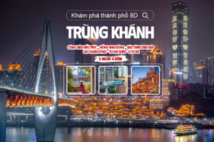 KHÁM PHÁ THÀNH PHỐ 8D: TRÙNG KHÁNH – CÔNG VIÊN GẤU TRÚC- HỒNG NHAI ĐỘNG-BẢO TÀNG TAM HIỆP- LÃO QUÂN ĐỘNG- TỪ KHÍ KHẨU- LÍ TỬ BÁ